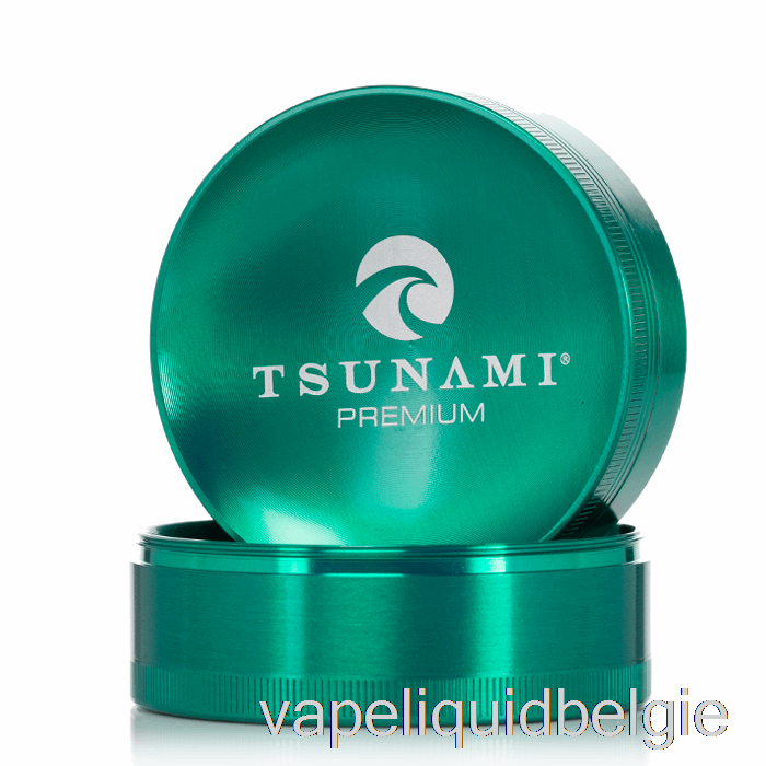 Vape Smaken Tsunami 2.95inch 4-delige Verzonken Top Grinder Groen (75mm)